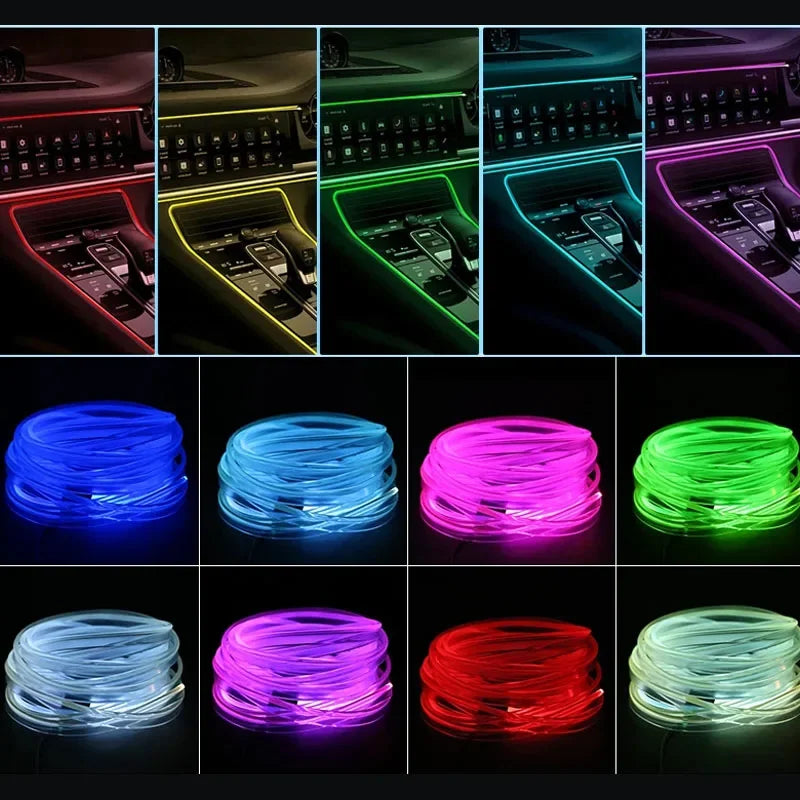 AuraGlow™ App-Controlled LED Car Interior Lights